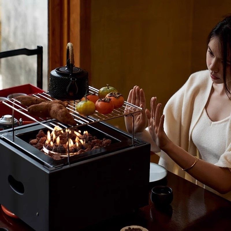 围炉取暖器蒙古包取暖炉庭院烧烤火炉煤气燃气灶户外真火壁炉烤,淘宝优惠券,粉丝福利购,淘宝优惠卷