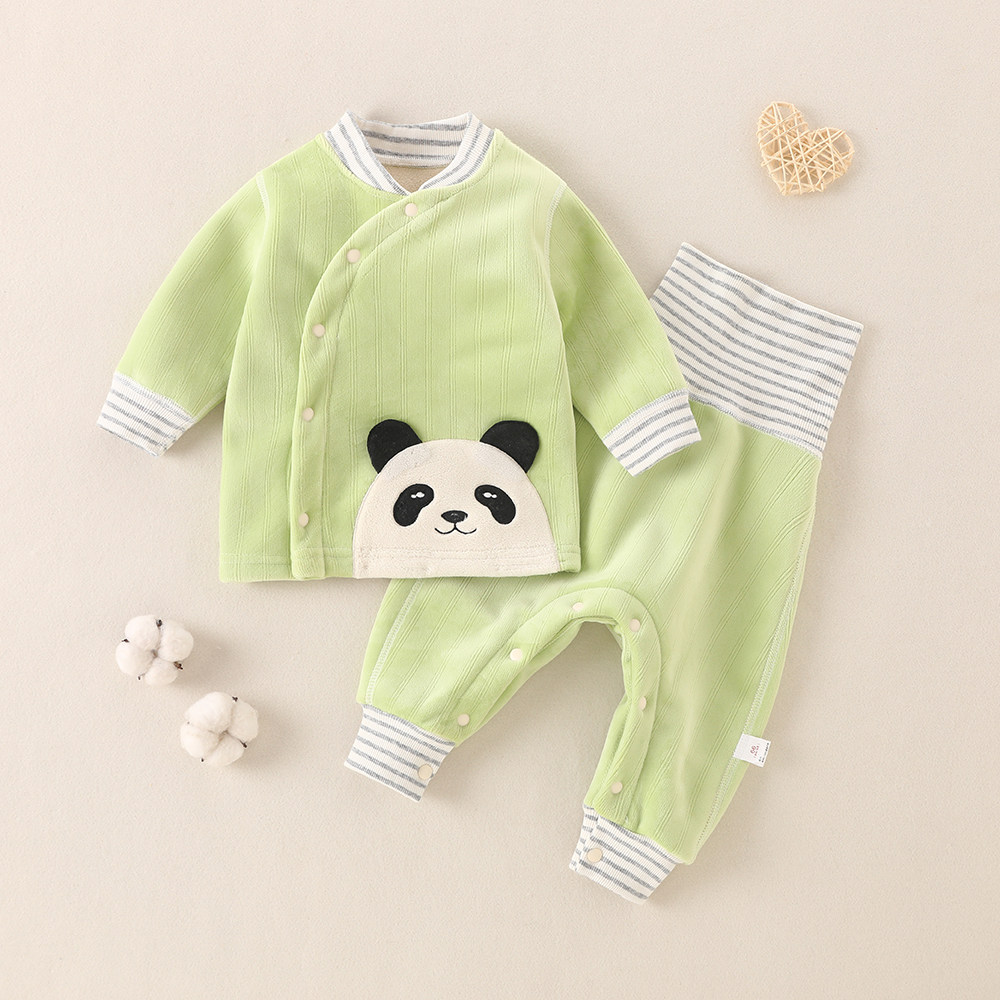 婴儿加绒套装冬季加厚保暖男儿童内衣开裆女无骨宝宝秋装高腰护肚,淘宝优惠券,粉丝福利购,淘宝优惠卷