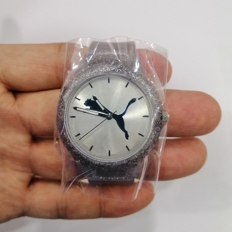 美国代购PUMA Reset V2彪马手表闪光银硅胶表带石英欧美腕表P1003 - 图0