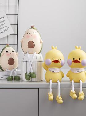 玩偶吊脚娃娃摆件家居创意客厅酒柜小太空人房间卧室置物架装饰品