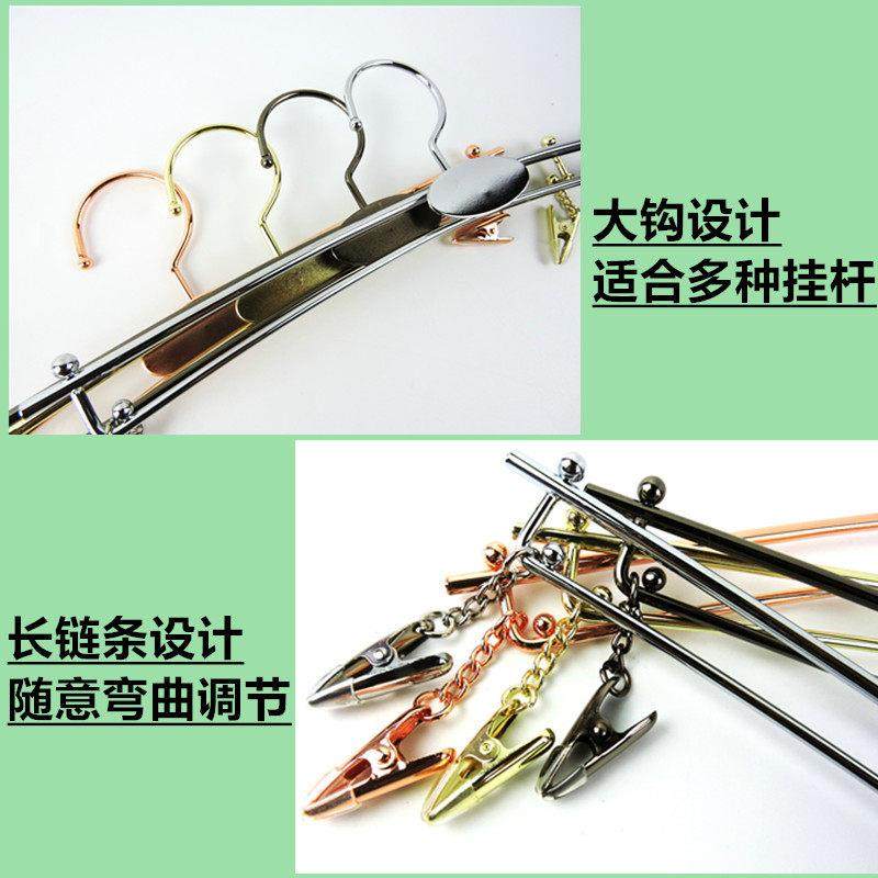 双线加粗金属内衣架防滑夹子胸罩内裤夹服装店内衣女士金色内衣夹,淘宝优惠券,粉丝福利购,淘宝优惠卷