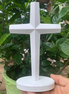 新款十字架形状摆件礼品实木浮雕各种造型桌面摆放创意19厘米送礼
