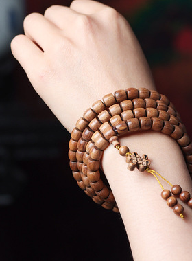 中国结款DIY澳洲檀香老型珠手链 厂家批发规格7×8男女手链念珠