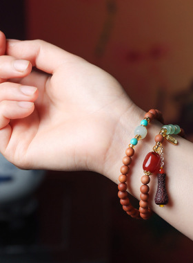 福平款DIY芭比檀香手链文玩厂家批发规格0.6男女装饰品念珠首饰