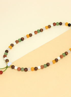 多宝珠DIY多彩系列款清新设计感串珠复古百搭手链配饰手链规格0.6