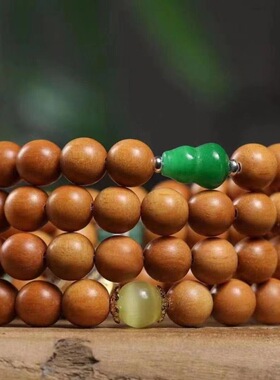 芭比檀香手串九尾狐配饰女生手饰情侣礼品国风国潮复古