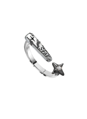 MASW麻秀芒星情侣对戒高级感戒指