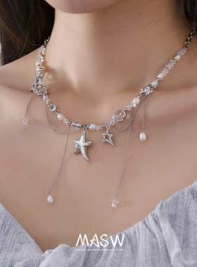 MASW麻秀轻奢气质巴洛克珍珠项链