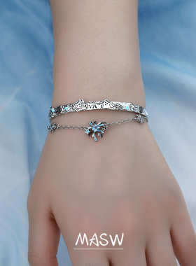 MASW麻秀烟花可爱猫咪手饰