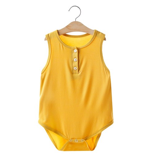 Baby ice modal suspender vest one-piece dress triangle Khaki summer clothes thin baby bag fart summer clothes