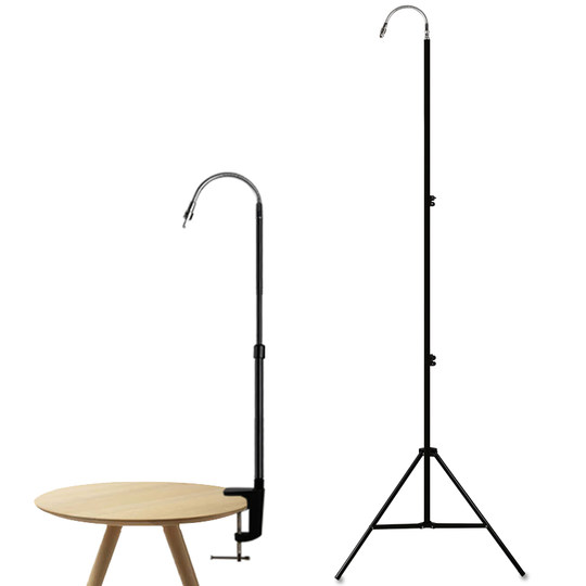 摆摊灯夜市灯充电灯泡led支架可伸缩移动台夹U便携式挂灯杆照明灯