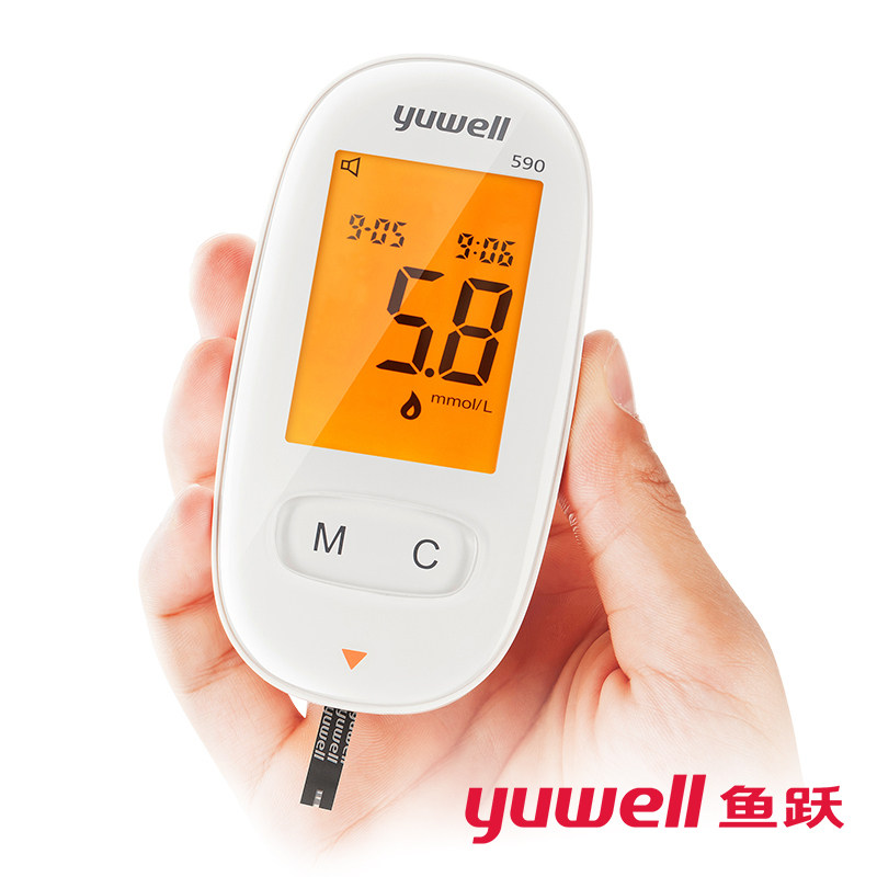 鱼跃牌血糖测试自测仪家用高试纸 森瑞锦医疗器械血糖用品