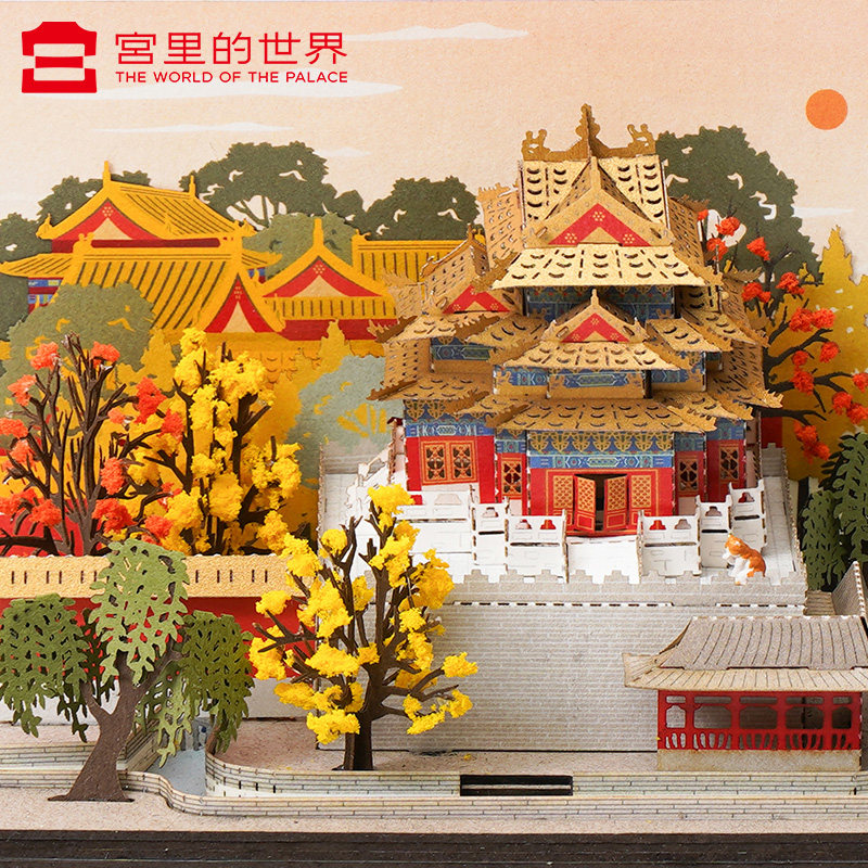 故宫龙年文创宫里的世界DIY益智玩具建筑故宫四季送朋友儿童礼物