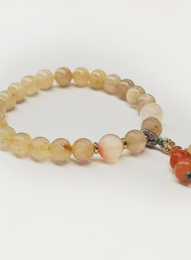 故宫玉髓玛瑙手串高颜值礼物