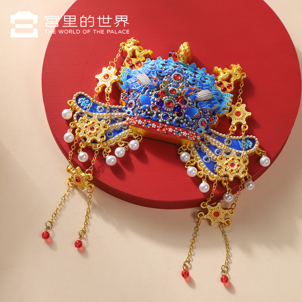 故宫文创凤冠金属冰箱贴博物馆文创意冰箱贴装饰品伴手礼生日礼物 - 图1