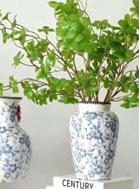 中式高级青花瓷复古玄关