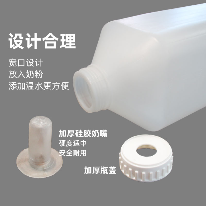 牛犊奶壶 喂牛奶瓶加厚犊牛奶瓶 牛用奶瓶2L牛用奶嘴塑料兽用奶瓶 - 图1