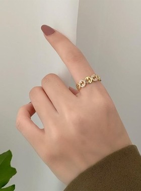 麻将戒指发财铜钱转运女