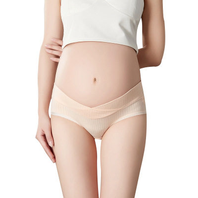 孕妇低腰纯棉秋冬初期孕晚期内裤 羿红内裤