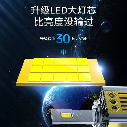 鲸特原车D1S/D2S/D2H/D2R/D3S/D4S/D5S/D8S氙气改装汽车led大灯泡 - 图1