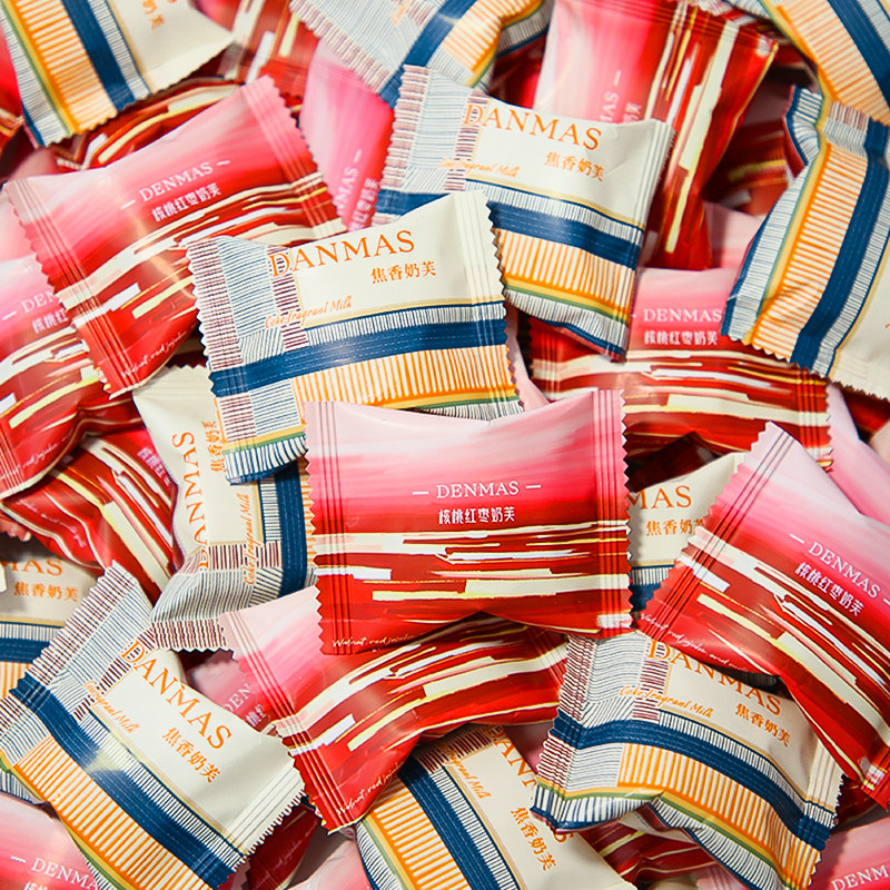 DENMAS丹玛仕焦香奶芙核桃红枣奶芙牛轧糖雪花酥高颜值结婚喜糖,淘宝优惠券,粉丝福利购,淘宝优惠卷