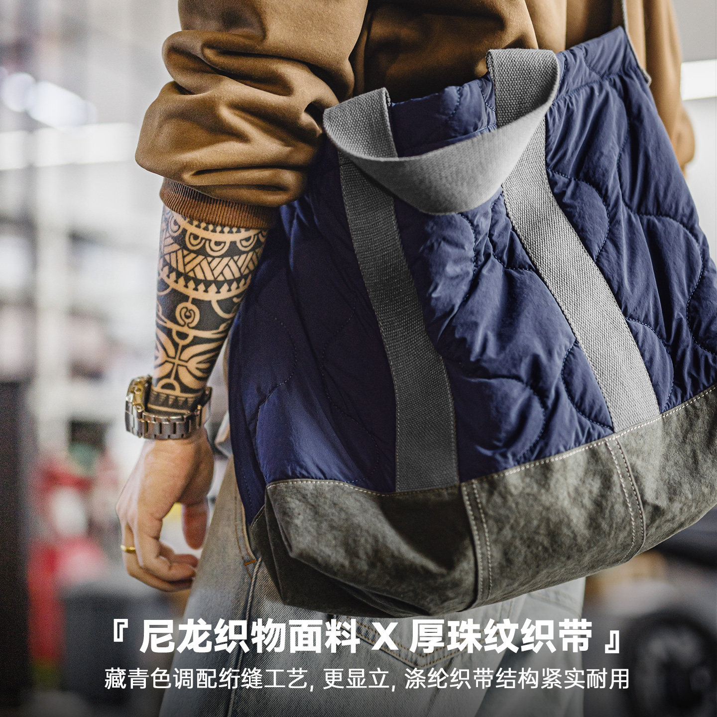 马登工装美式M65大容量内胆托特包电脑包通勤单肩包百搭手提包男,淘宝优惠券,粉丝福利购,淘宝优惠卷