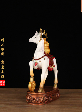 铜鹿摆件一路高升摆件工艺品家居客厅玄关装饰乔迁送礼品