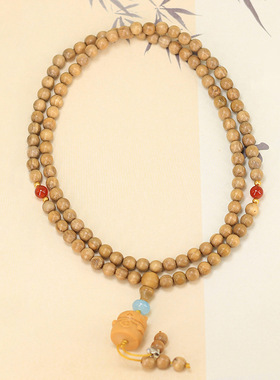 DIY元宝喵喵款奶香木手链首饰厂家批发规格6MM男女念珠文玩珠串