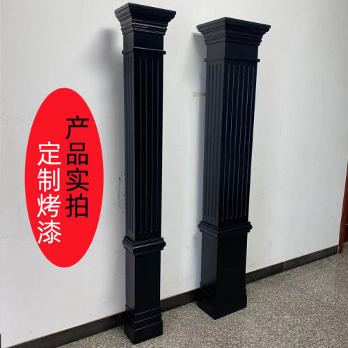 东阳木雕罗马柱欧式小柱子装饰柱子整圆半圆垭口套实木罗马柱定制 - 图3