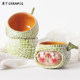 Yanxia Tableware Fruit Pig Hami Melon Rice Bowl Yogurt Bowl Underglaze Color Handmade Ceramic Cute Girls Gift