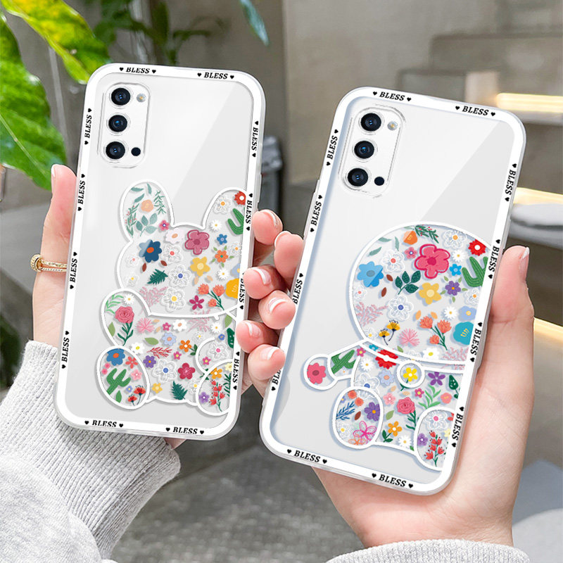 适用于opporeno4手机壳reno4pro新款PDNM00高级OPPOReno4se女REN04透明壳5g卡通PEAM00创意潮PDPM00全包防摔 - 图1