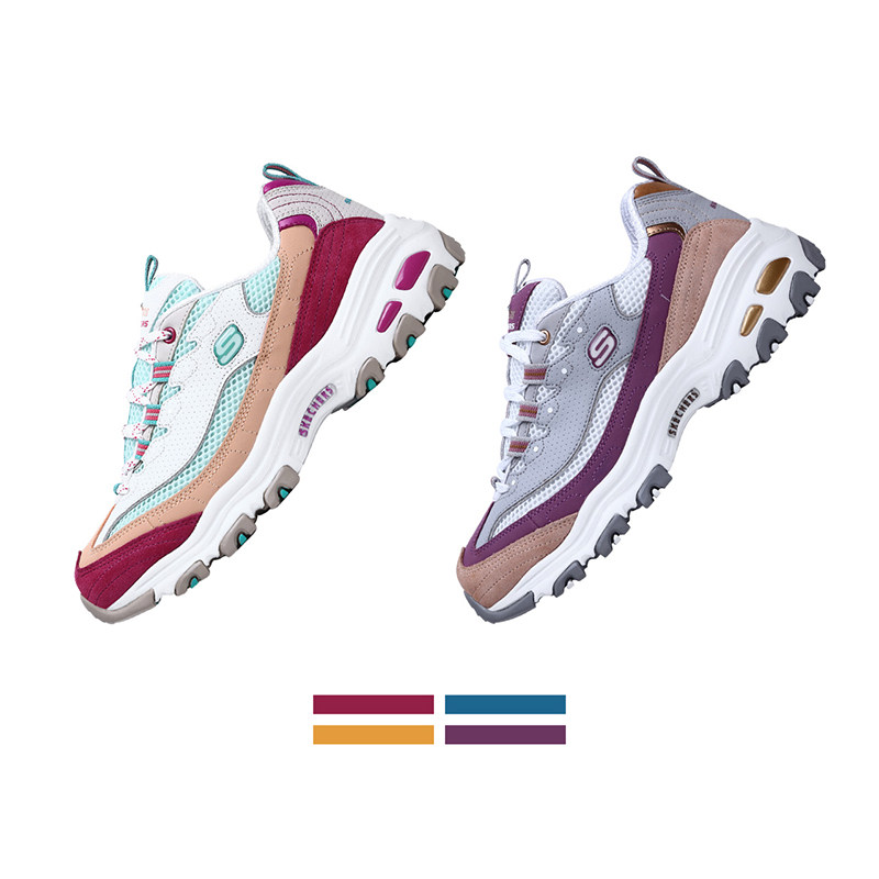 skechers旗舰店官方女新款熊猫鞋 skechers英特斯博板鞋/休闲鞋