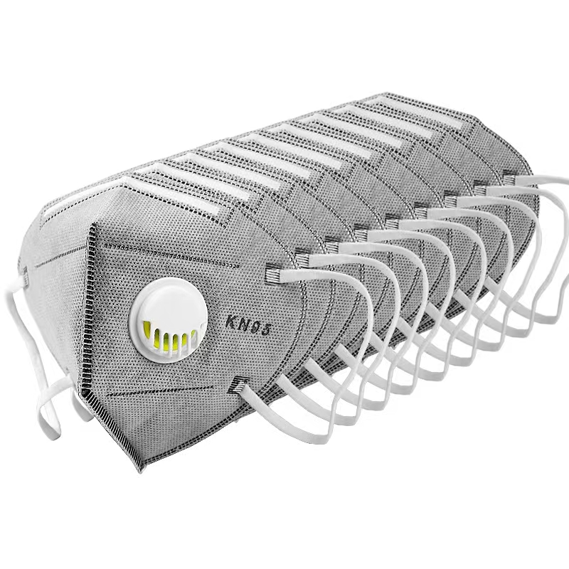 KN95口罩呼吸阀3d立体一次性雾霾打磨透气工业防护防尘电焊车间-图0