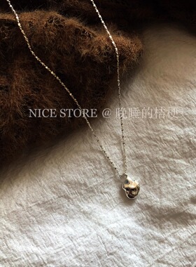 晚睡的桔梗I豆豆925银项链