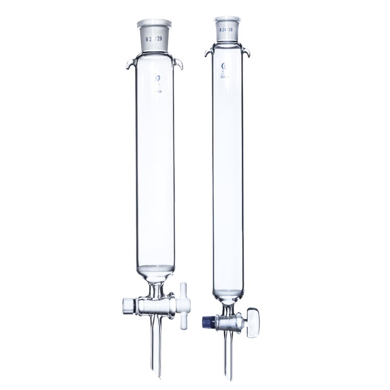 垒固 具标口层析柱  四氟活塞G3砂芯层析柱 实验室过滤柱 可定制200mm300mm500mm600mm1000mm - 图0