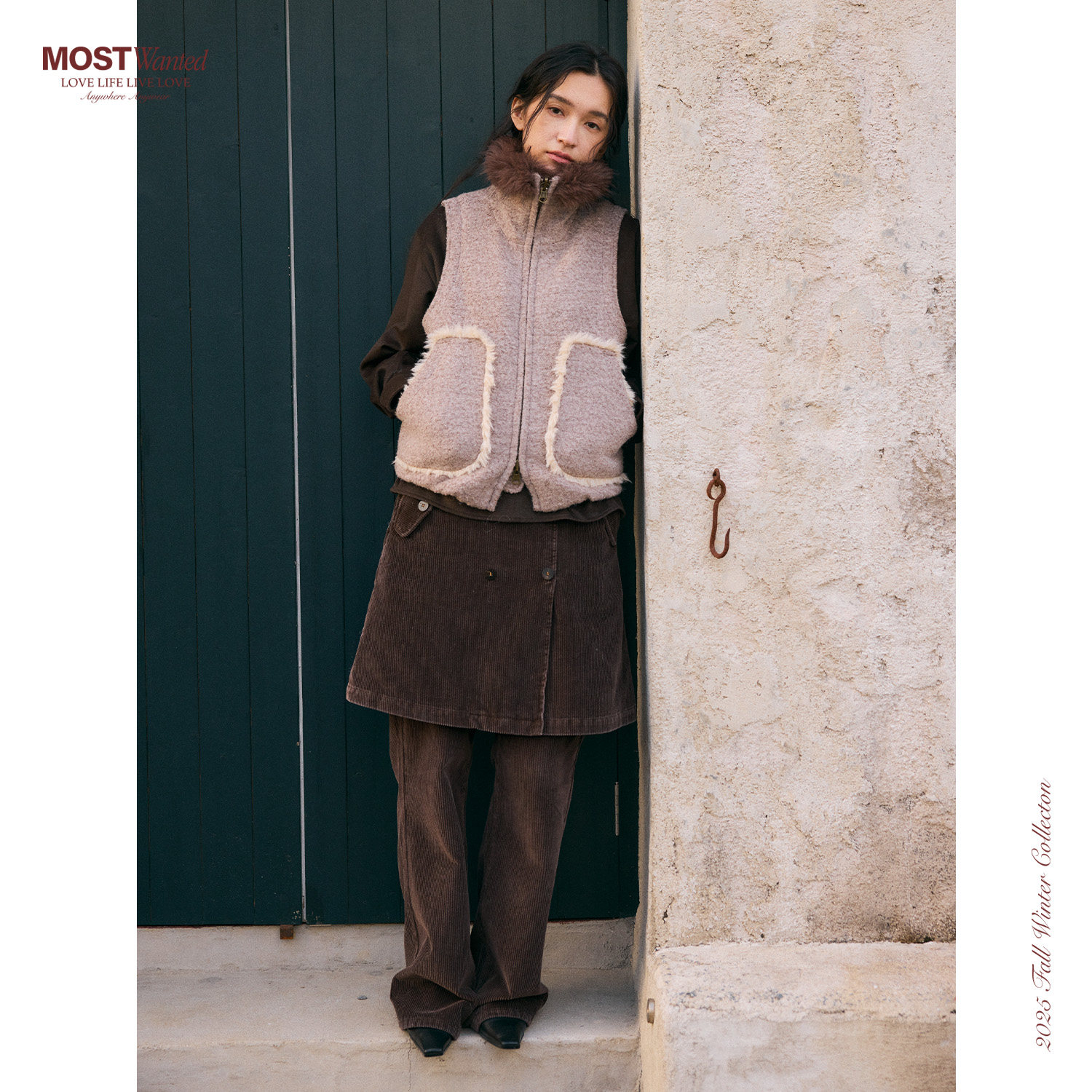 mostwanted毛呢环保皮毛双面穿马甲女款2026新款春外穿上衣外套,淘宝优惠券,粉丝福利购,淘宝优惠卷