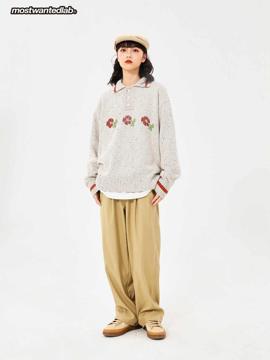 mostwantedlab花卉手绘印花5毛衣 mostwantedlab针织衫/毛衣