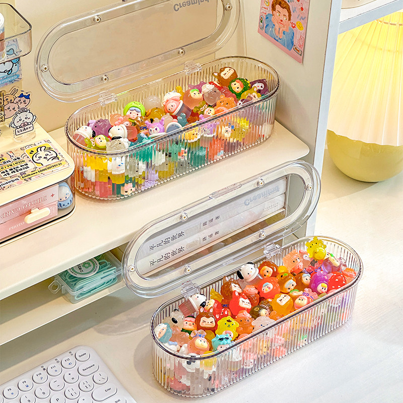 萌粒收纳盒泡泡玛特小摆件展示架亚克力透明盒积木玩偶食玩防尘罐,淘宝优惠券,粉丝福利购,淘宝优惠卷