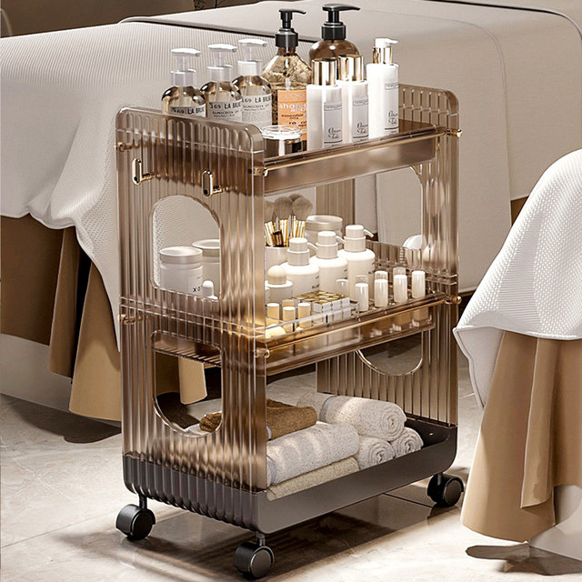 Beauty cart rack with advanced sense and multifunctional