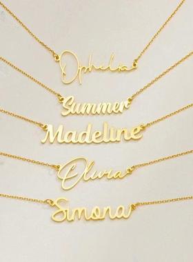 customized necklace stainless steel personalized gift women