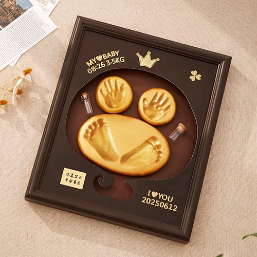 Памятные детские отпечатки рук и ног, детский отпечаток рук, чернильная подушечка, фоторамка для новорожденных, подарок на день рождения