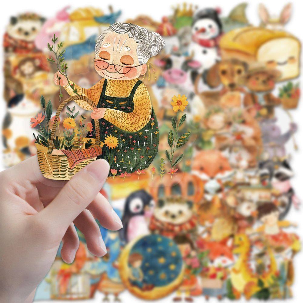 100张童话贴纸卡通可爱Q版装饰小图案手账行李箱桌面手账防水贴画,淘宝优惠券,粉丝福利购,淘宝优惠卷