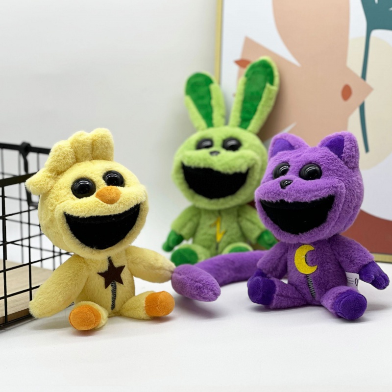新品monster catnap plush恐怖动物系列紫猫公仔 毛绒玩具公 - 图1