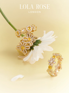 【新品】Lola Rose罗拉玫瑰 The Daisy Collection雏菊戒指女礼物