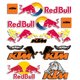 Suitable for Red Bull sponsor reflective sticker Honda