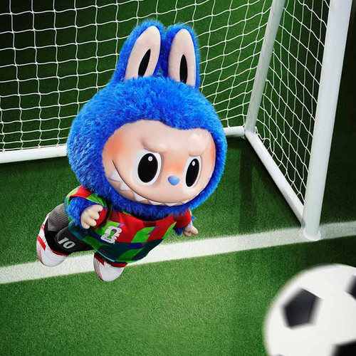 泡泡玛特LABUBU世界杯FIFA Catch the Win搪胶毛绒公仔labubu大娃 - 图1