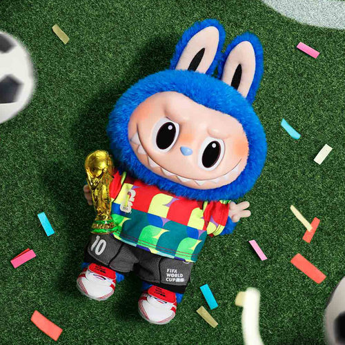 泡泡玛特LABUBU世界杯FIFA Catch the Win搪胶毛绒公仔labubu大娃 - 图2