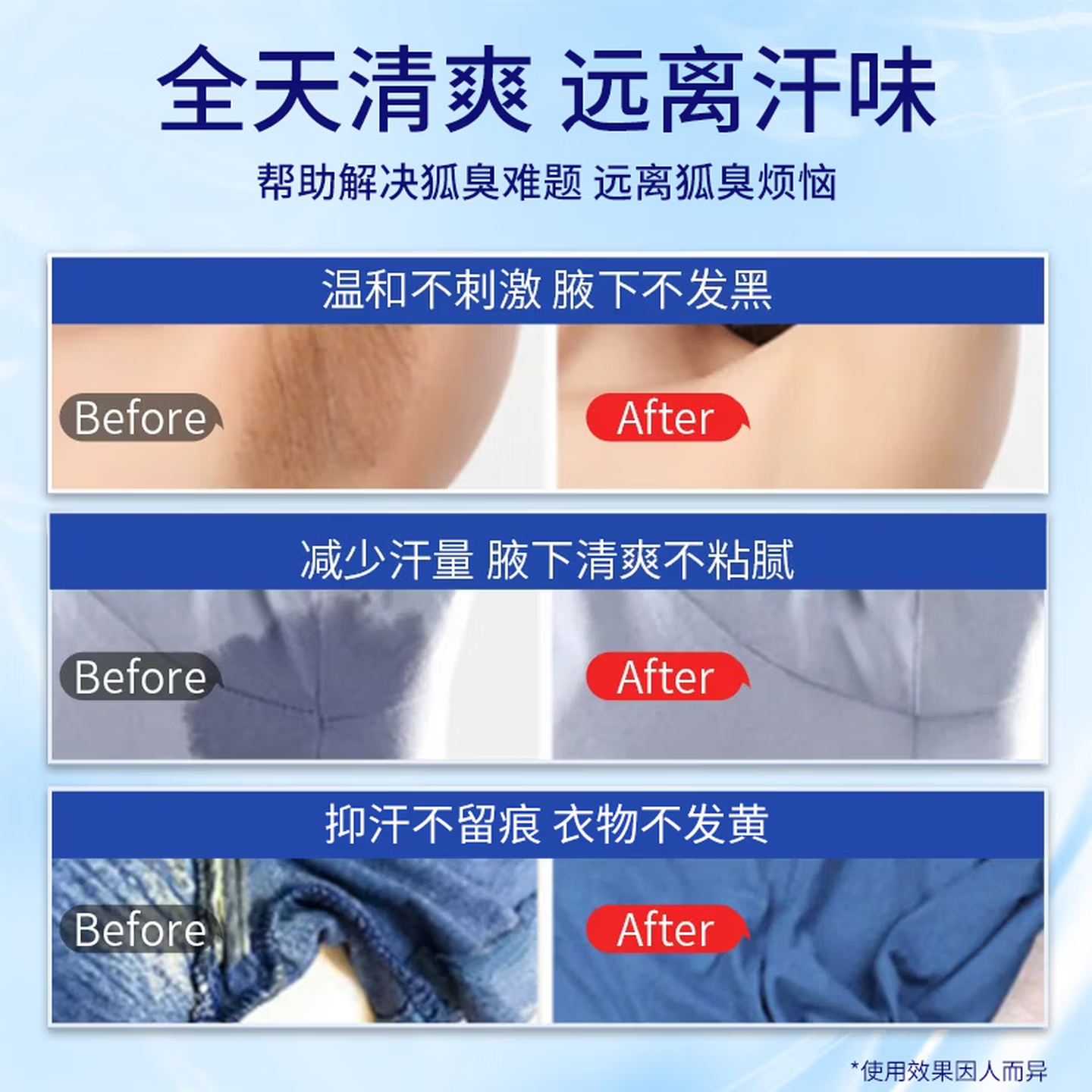 雷曼止汗臭舜效香体露女男去腋下异味狐味净味水止汗喷雾干爽正品