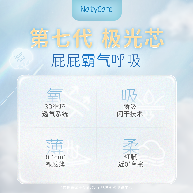 NatyCare尼塔极光系列超薄NB拉拉裤L尿不湿S成长纸尿裤试用装mini,淘宝优惠券,粉丝福利购,淘宝优惠卷