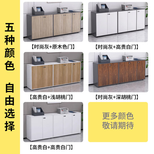 办公室文件柜资料柜密码柜木质储物柜置物柜收纳柜矮柜落地柜柜子 - 图3